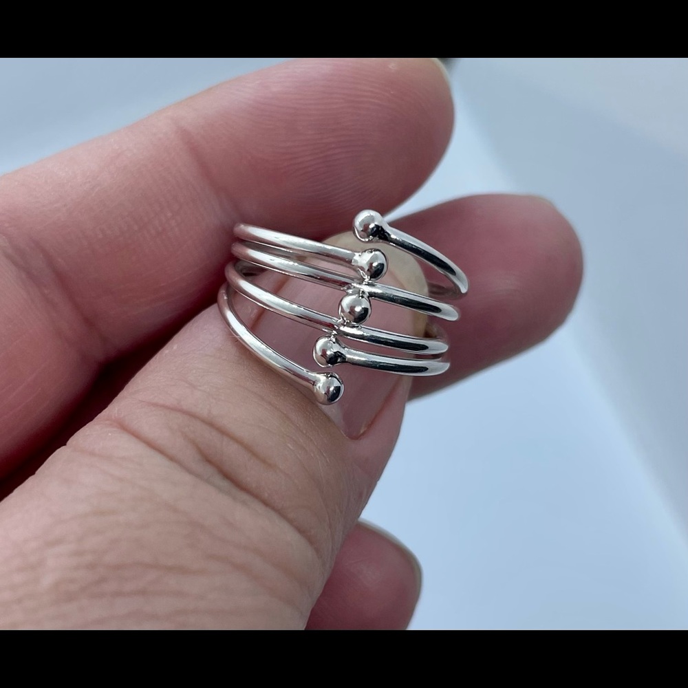 Sterling Silver Boho Ring-Statement Bohemian Jewelry-Unique Ring